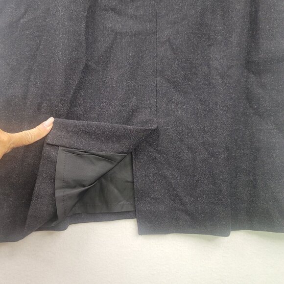 1997 Deadstock Pendleton Plus Petite 100% Wool Skirt 22W Charcoal Lined USA - Picture 5 of 7